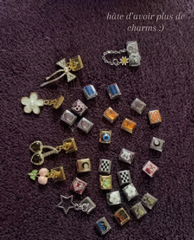 Customer wearing Charmette bracelet