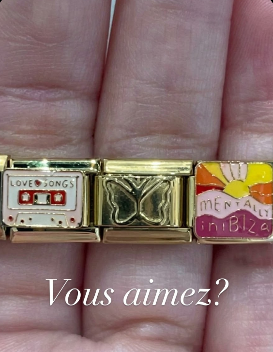 Customer wearing Charmette bracelet