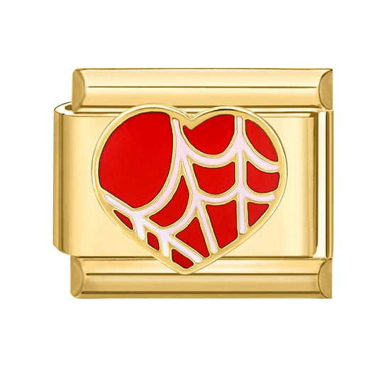 Coeur avec des toiles